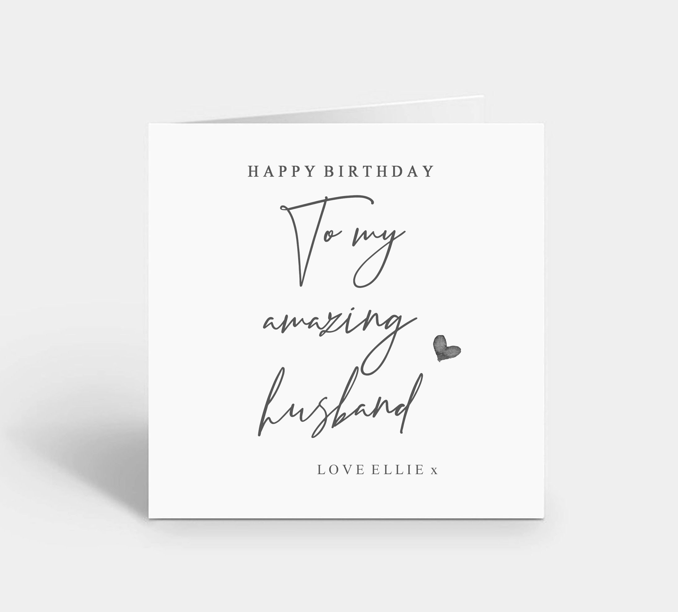 Husband Birthday Card Happy Birthday to My Amazing Husband - Etsy