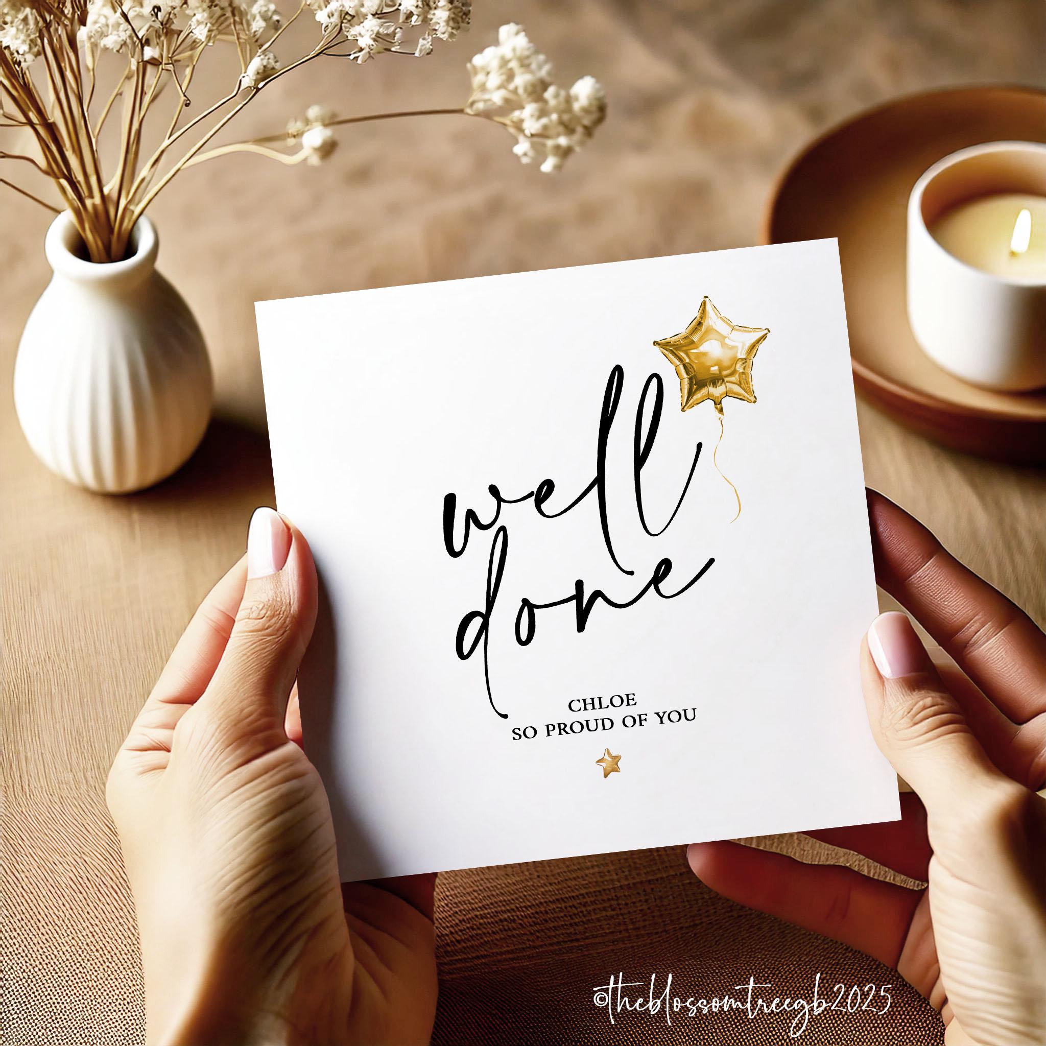 Well Done Card, Congratulations Card, so Proud of You Card, New Job ...