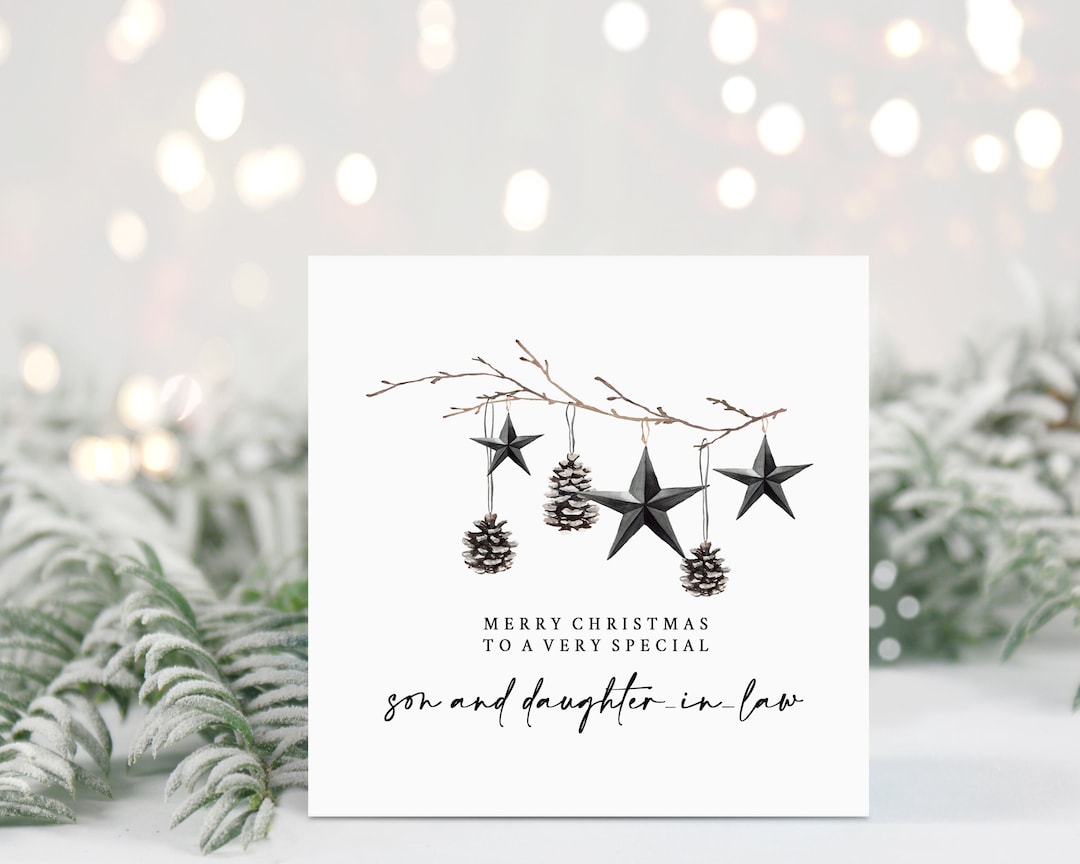 Son and Daughter in Law Christmas Card - Special Couple Christmas Card