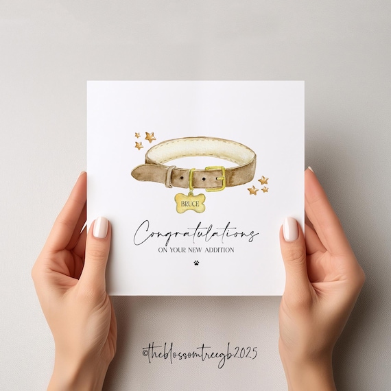 Personalised New Puppy Card, New Puppy Card, Personalised New Dog Card, Congratulations New Pet Card, New Dog Card, NP1