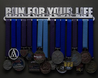 Run For Your Life - Allied Medal Hanger Holder Display Rack