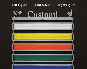 Custom Header Belt Display - Modular Design! - Martial Arts Belt Hanger