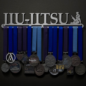 Jiu Jitsu - Male OR Female Figure Options Available - Allied Medal Hanger Holder Display Rack