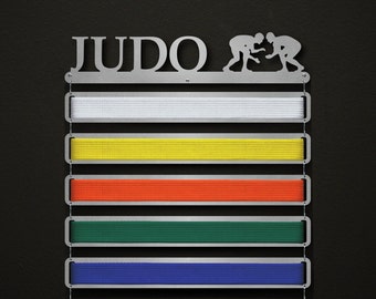 Judo Belt Display - Modular Design! - Male OR Female Figure Options - Martial Arts Belt Hanger