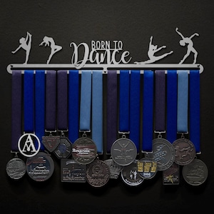 Born To Dance - Male and Female Options Available! - Allied Medal Hanger Holder Display Rack