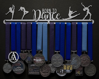 Born To Dance - ¡Opciones masculinas y femeninas disponibles! - Perchero de exhibición para colgar medallas de los Aliados