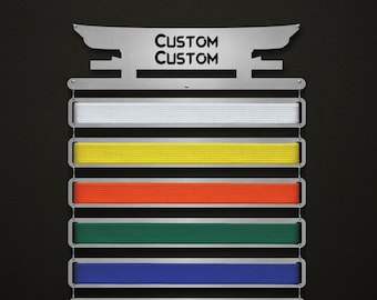 Custom Header Gateway Belt Display - Modular Design! - Martial Arts Belt Hanger