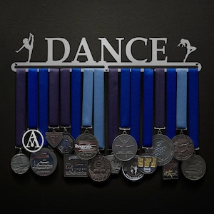 Dance - Male or Female Figures Available - Allied Medal Hanger Holder Display Rack - Medal Hanger for Dancer