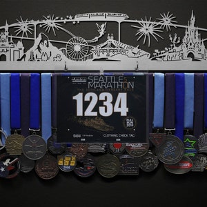 Magic Land Castle to Chateau - BIB + Medals - Display Your Bibs With Your Medals!