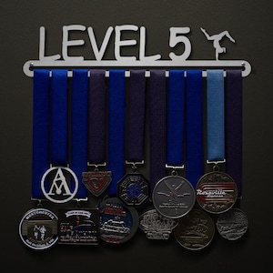 Gymnastics Levels - Levels 2-10 Available! - Allied Medal Hanger Holder Display Rack