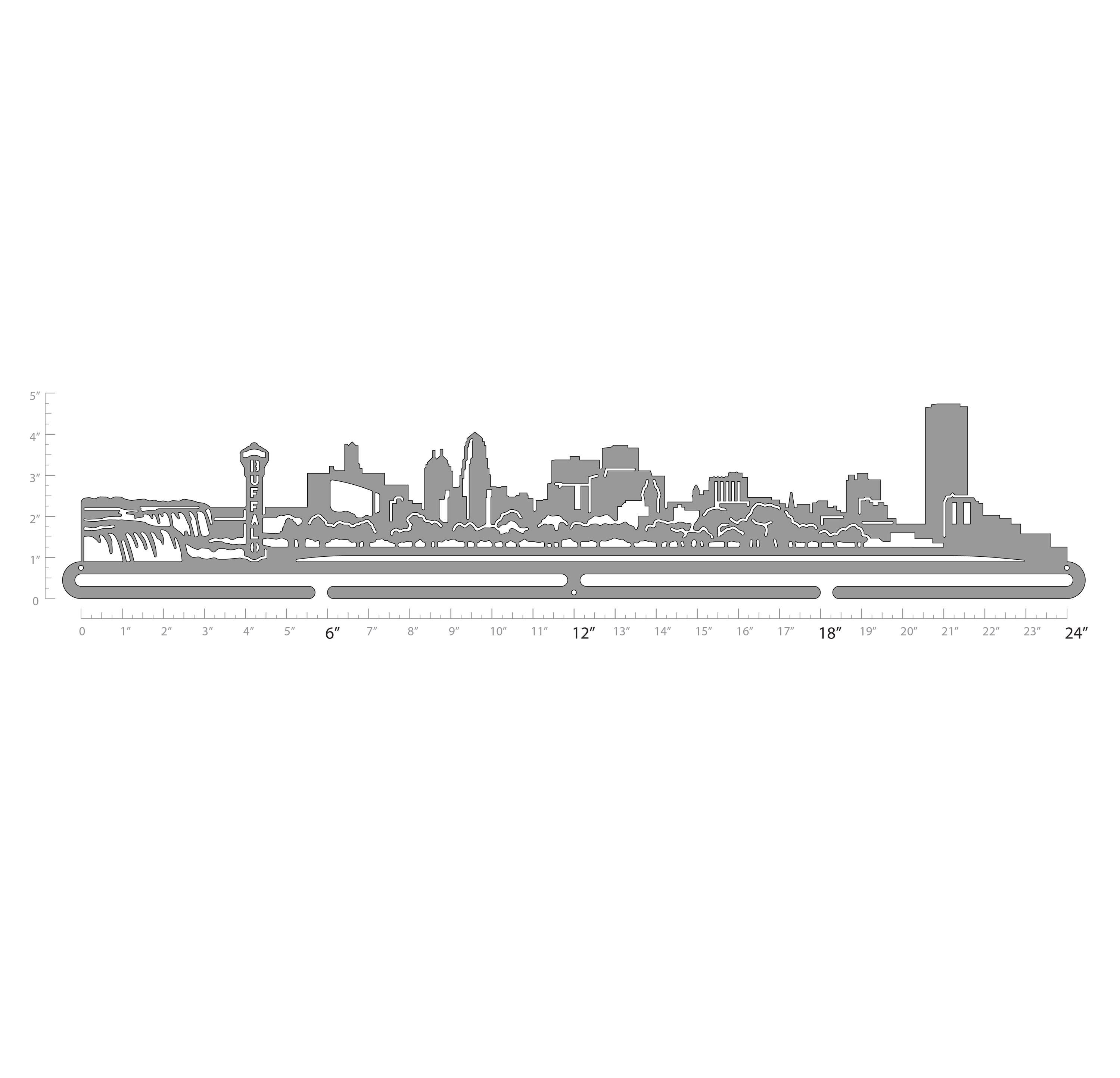 Buffalo Cityscape - 24in Wide W/ 1 Hang Bar - DISCOUNTED! - Allied ...