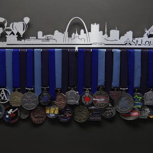 St. Louis Cityscape - Allied Medal Hanger Holder Display Rack