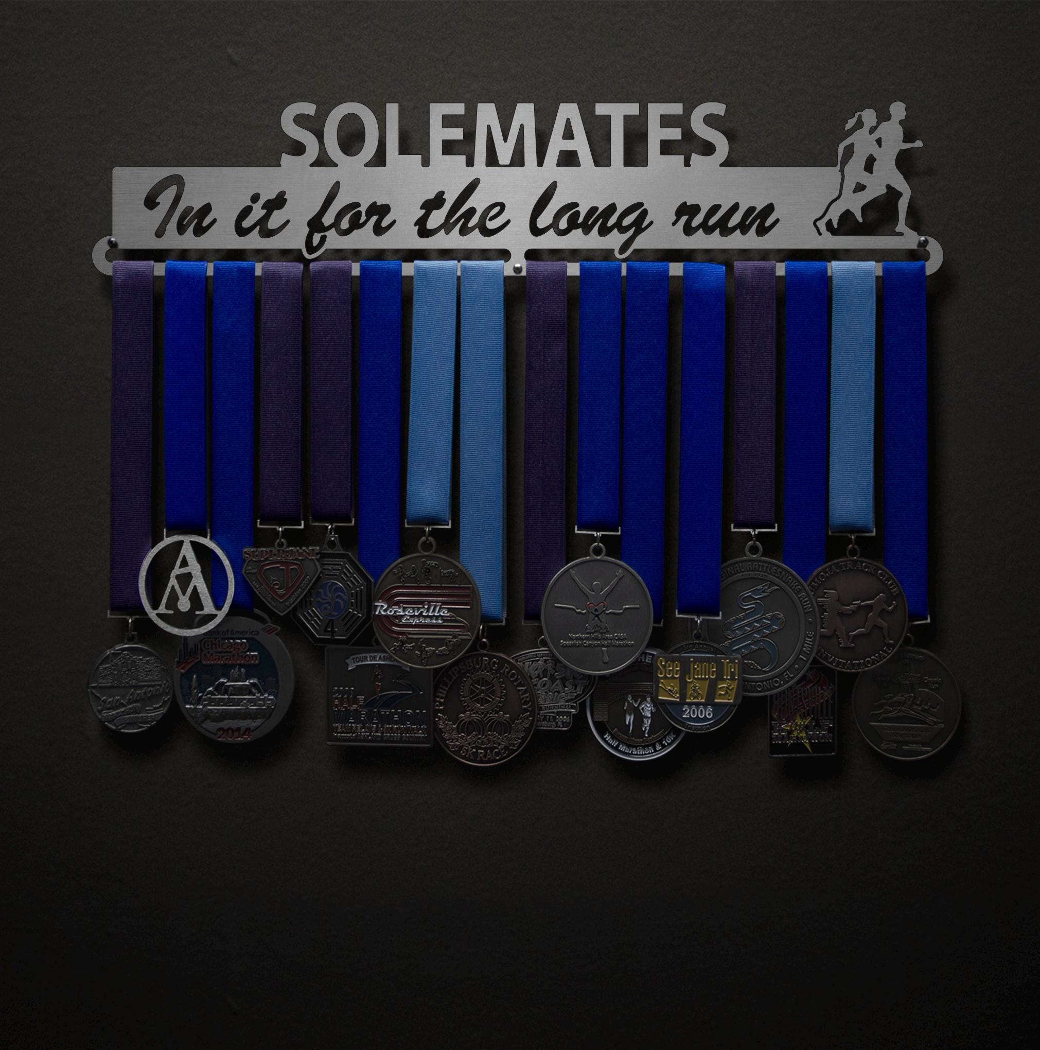Solemates in It For The Long Run - Allied Medal Hanger Holder Display Rack