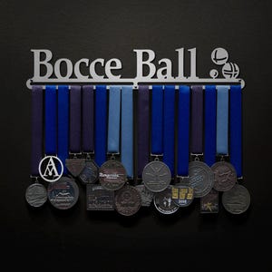 Bocce Ball - Allied Medal Hanger Holder Display Rack