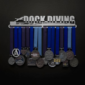 Dock Diving - Diving Dogs - Allied Medal Hanger Holder Display Rack