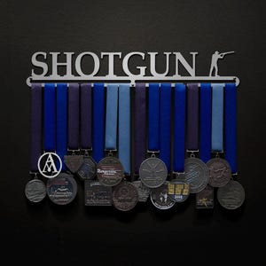 Schrotflinte Sport Shooting - Trap, Skeet und Sporting Clays Optionen verfügbar! - Alliierter Medaillen-Aufhänger-Halter-Präsentationsständer