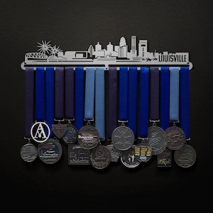 Louisville Cityscape - Allied Medal Hanger Holder Display Rack