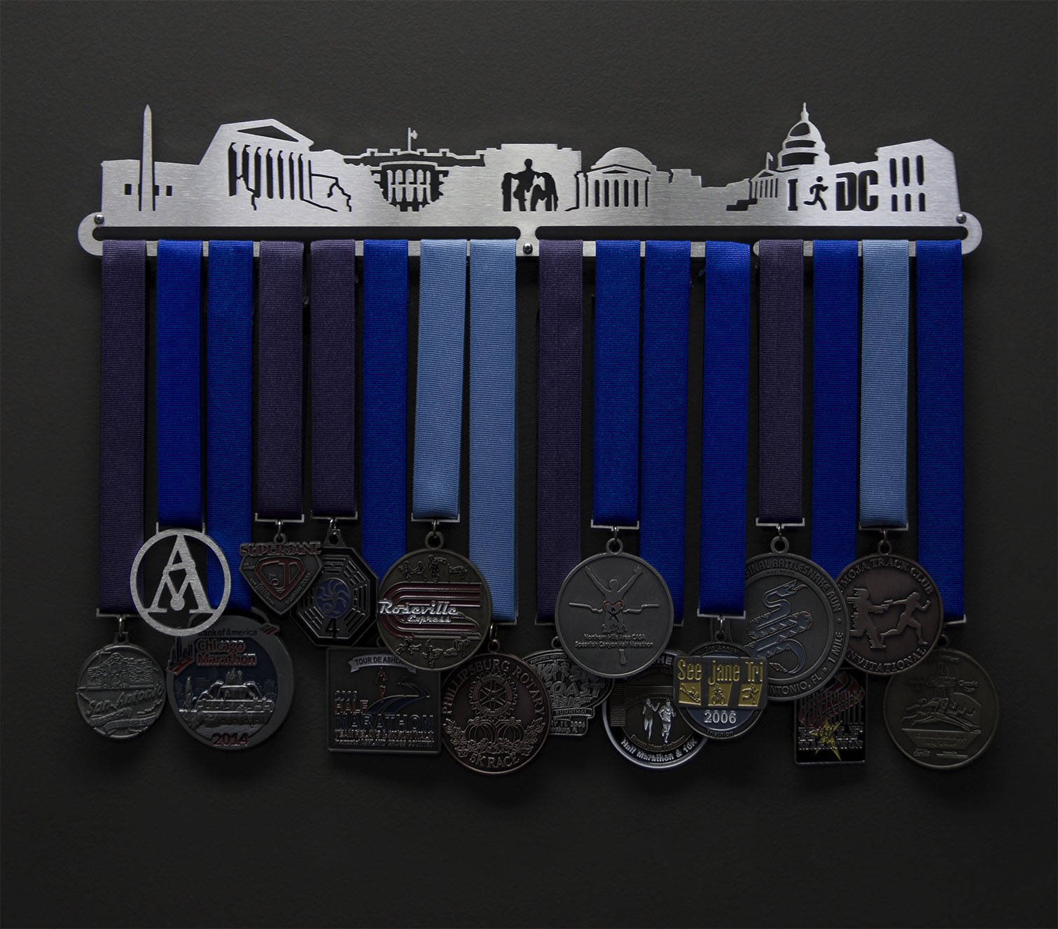Washington Dc Cityscape - Allied Medal Hanger Holder Display Rack