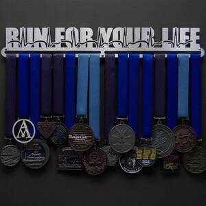 Run For Your Life - Allied Medal Hanger Holder Display Rack