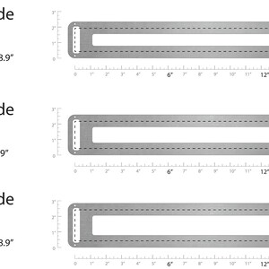 Puede incluir: Tres bucles de cintur&oacute;n de metal de diferentes tama&ntilde;os, cada uno de 45,7 cm de ancho. Los bucles est&aacute;n dise&ntilde;ados para acomodar cinturones de 3,8 cm, 4,4 cm y 5,1 cm de ancho. Los bucles est&aacute;n hechos de metal plateado y tienen una forma rectangular con un recorte en el centro para el cintur&oacute;n.