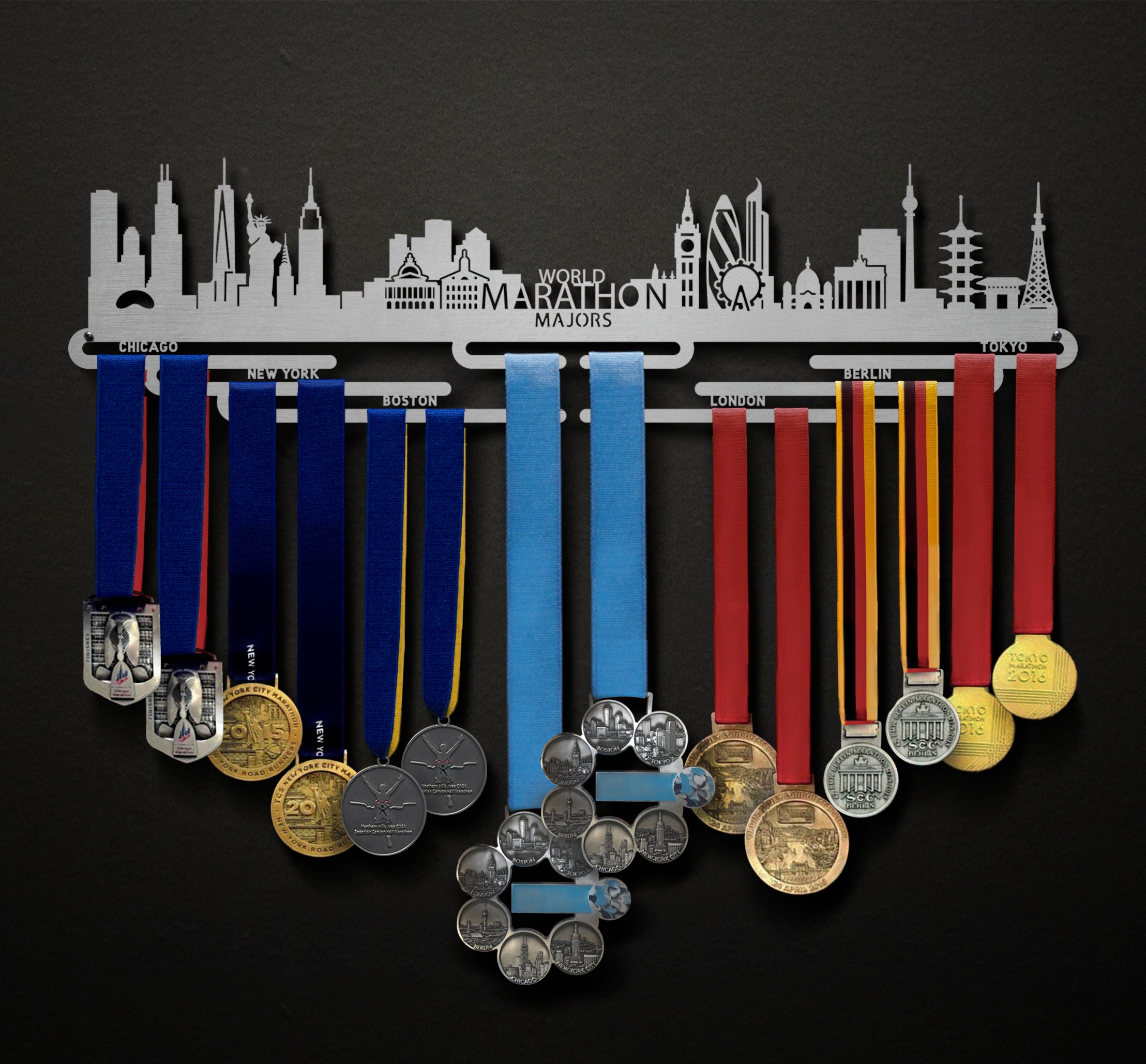 World Marathon Majors Cityscape Edition Allied Medal Hanger