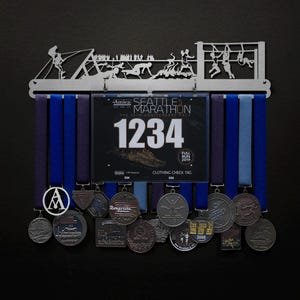 Obstacle Course - BIB + Medals - Display Your Bibs With Your Medals!