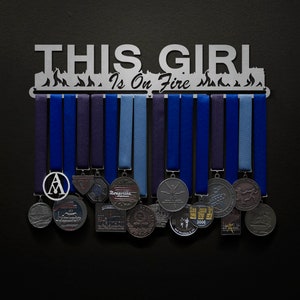 This Girl Is On Fire - Allied Medal Hanger Holder Display Rack