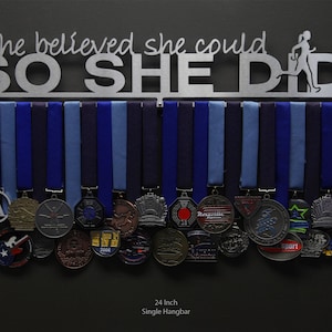 She Believed She Could So She Did Allied Medal Hanger Holder Display Rack image 5