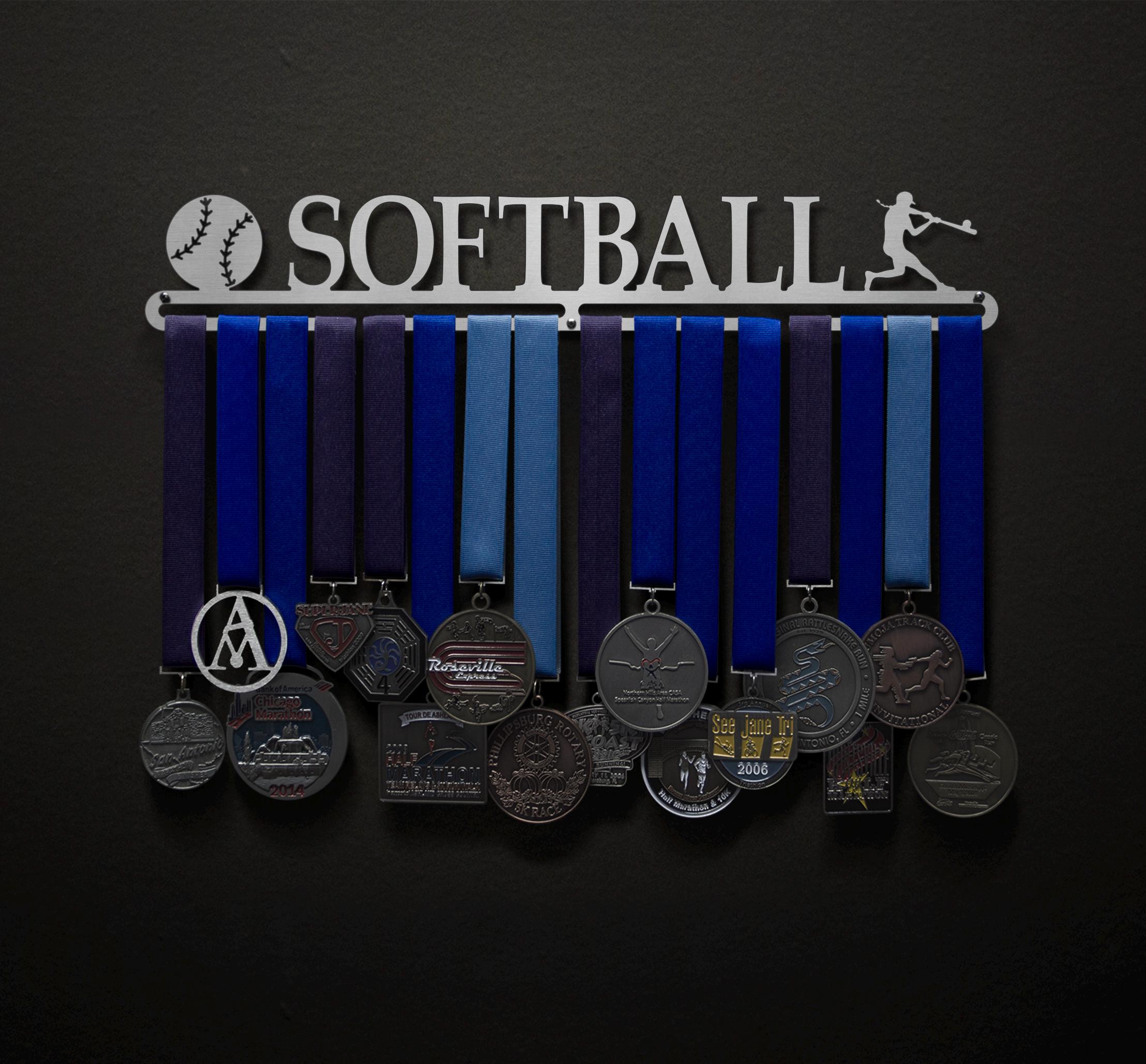 Softball - Allied Medal Hanger Holder Display Rack - Medal Hanger for Softball Player