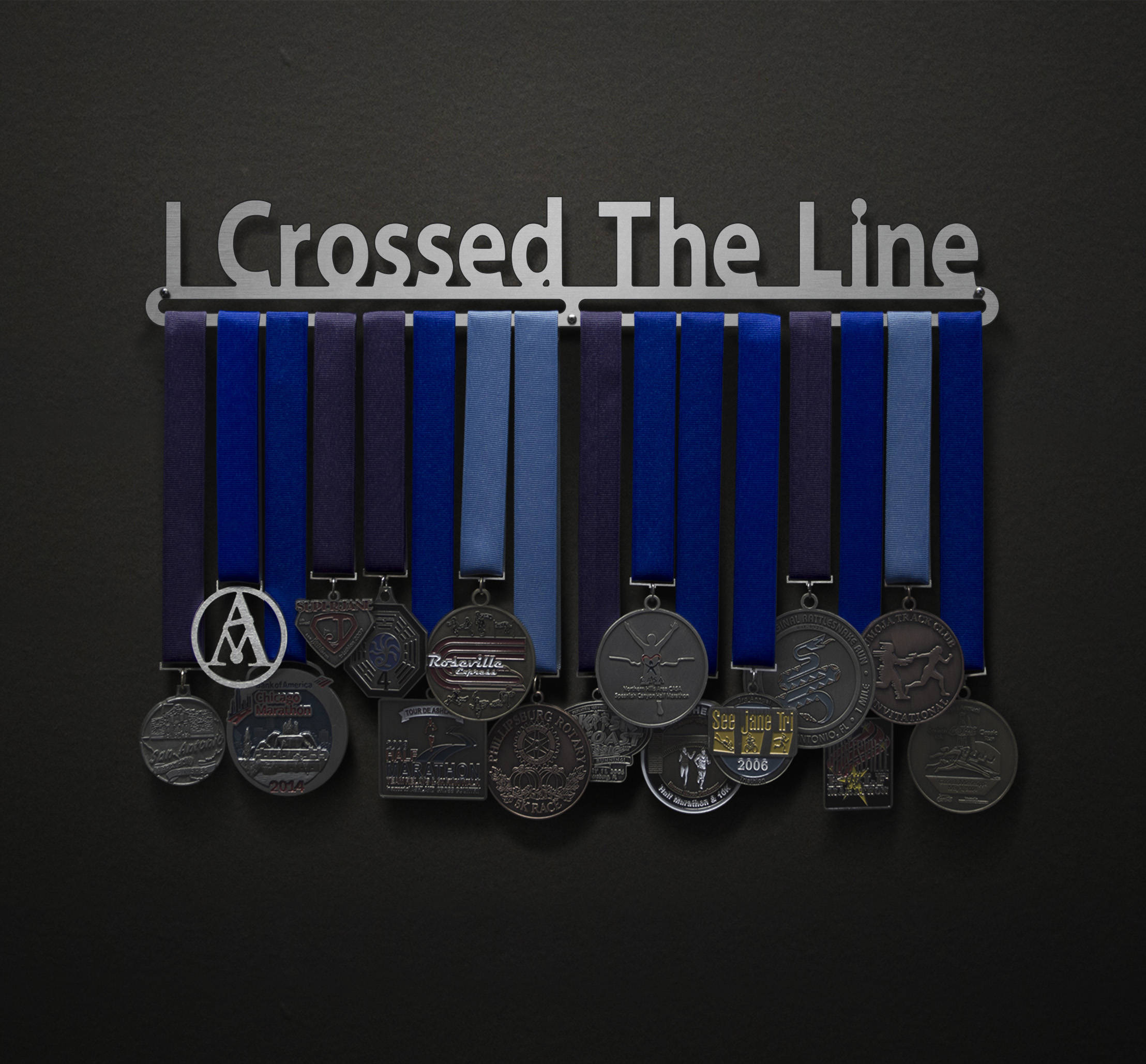I Crossed The Line - Allied Medal Hanger Holder Display Rack