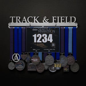 Track and Field - BIB + Medals - Display Your Bibs With Your Medals!