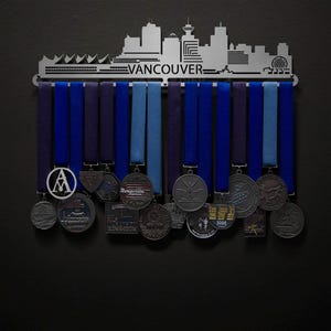 Vancouver Cityscape - Allied Medal Hanger Holder Display Rack
