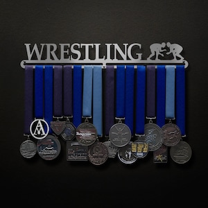 Wrestling - Male OR Female Figures Available - Allied Medal Hanger Holder Display Rack