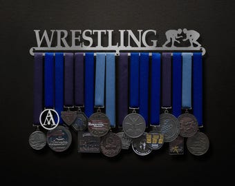 Wrestling - Male OR Female Figures Available - Allied Medal Hanger Holder Display Rack