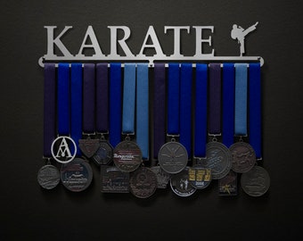 Karate - Male or Female Figure Options - Allied Medal Hanger Holder Display Rack