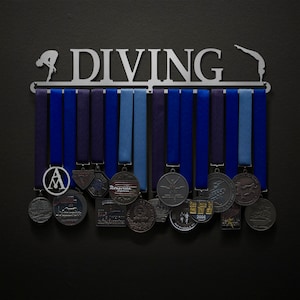Diving - Male OR Female Figure Available - Allied Medal Hanger Holder Display Rack