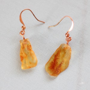 Boho New Amber Earrings - Handmade