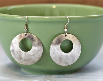 Boho Silver Earrings - Handmade