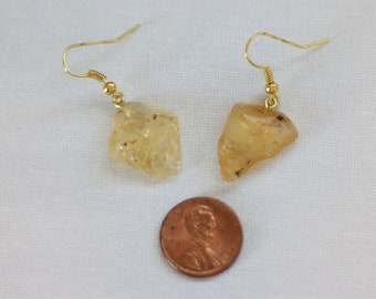 Boho New Amber Earrings - Handmade