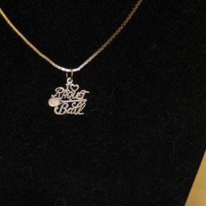 14K Gold I love Racquetball Charm Fine Jewelry Vintage New Gold Charm Uniqe Gift RARE L@@K from the 1990&#39;s Raquetball charm talking charm