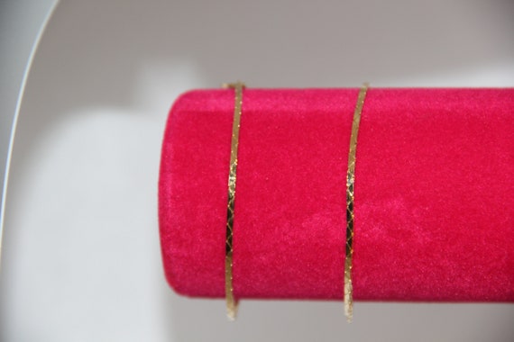 12K gold filled 7" cobra Bracelet or lovers gift … - image 7