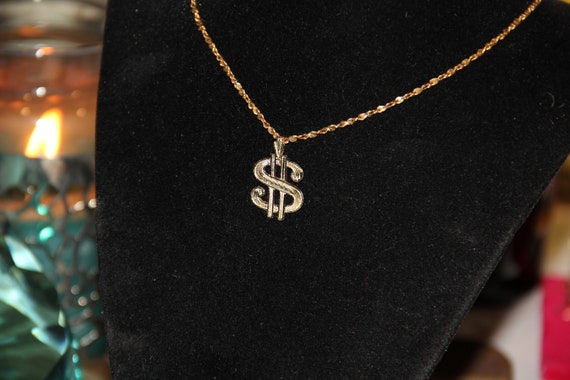 14K Gold Money Charm/pendant Symbol classic colle… - image 2