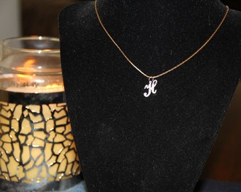14 K Gold Initial Charms Letter G, H, I or J Vintage New from the 1990&#39;s Diamond Cut Great Gift  Gold Letters Dainty