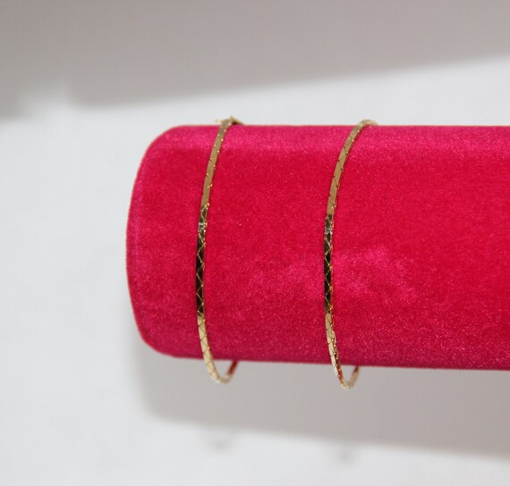 12K gold filled 7" cobra Bracelet or lovers gift … - image 4