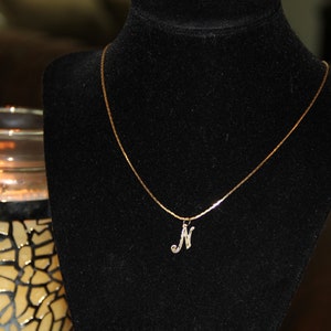 14K Gold Initial Charms Vintage New Buchstaben N oder S oder T oder W Vintage Gold New Charm Anhänger Großes Geschenk Diamond Cut aus den 190er Jahren Lovely