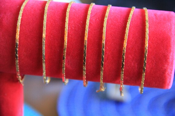12K gold filled 7" cobra Bracelet or lovers gift … - image 1