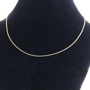 12K Gold filled cobra Chain Vintage New 16&quot;  long wonderful back to school ladies gold filled chain from the 1990&#39;s Vintage New