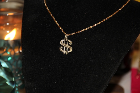 14K Gold Money Charm/pendant Symbol classic colle… - image 1