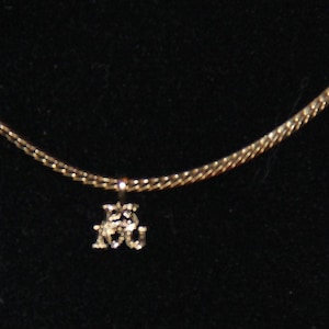 14K Gold PS I love you charm tiny perfect PS I love you 4 your charm bracelet or your charm holder Vintage New from the 1990&#39;s unique gift