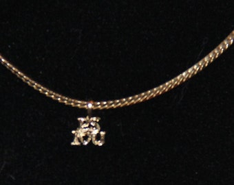 14K Gold PS I love you charm tiny perfect PS I love you 4 your charm bracelet or your charm holder Vintage New from the 1990&#39;s unique gift